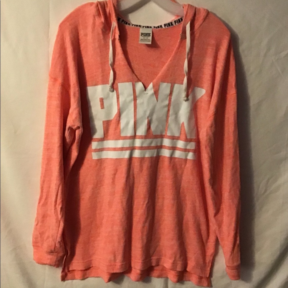 PINK Victoria’s Secret hooded pullover women’s size M